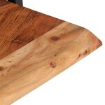 vidaXL Étagères murales 2 Pièces 40x24x35 cm Bois d'acacia et acier