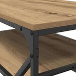 vidaXL Table basse Chêne artisanal 90 x 50 x 40 cm