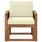 vidaXL Sofa de milieu extérieur Bois d'Acacia Massif Naturel
