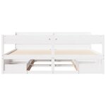 vidaXL Cadre de lit sans matelas blanc 180x200 cm bois massif de pin