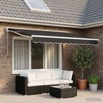 vidaXL Lambrequin de rechange pour 2 5 m Anthracite Polyester