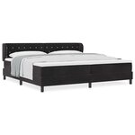 vidaXL Lit à ressorts avec matelas gris foncé 80x200 cm en velours