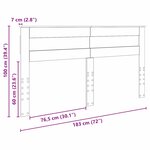 vidaXL Tête de lit Chêne fumé 180 cm Bois d'ingénierie
