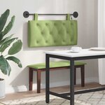 vidaXL Tête de lit suspendue Vert clair Velours
