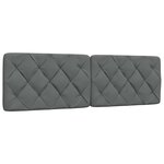vidaXL Cadre de lit sans matelas gris foncé 160x200 cm tissu