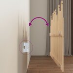 vidaXL Tête de lit murale 159 5x3x80 cm Bois massif de pin