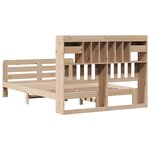 vidaXL Lit bibliothèque sans matelas 140x200 cm bois massif de pin
