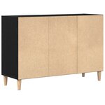 Buffet vidaXL Chêne noir Chêne massif 103.5 x 35 x 70 cm Buffet