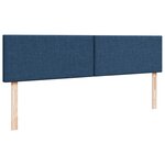 VidaXL Cadre de lit ottoman avec matelas bleu 200x200 cm tissu