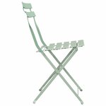 vidaXL Chaise de jardin pliante Pliant 2 Pièces Vert 42 x 46 x 82cm Acier