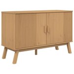 vidaXL Buffet OLDEN marron 114x43x73 5 cm bois massif de pin
