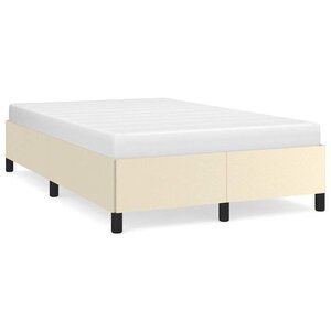 vidaXL Cadre de lit sans matelas crème 120x190 cm similicuir