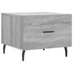 vidaXL Table basse Sonoma gris 50x50x40 cm Bois d'ingénierie