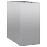 vidaXL Jardinière 40x80x80 cm acier galvanisé