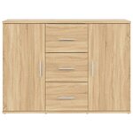 vidaXL Buffet chêne sonoma 91x29 5x65 cm bois d'ingénierie