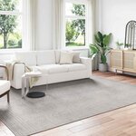 vidaXL Tapis de surface HUARTE Crème et gris 280 x 200 cm Polyester