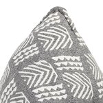 vidaXL Canapé pouf Gris Tissu Patchwork