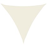 vidaXL Voile de parasol tissu oxford triangulaire 4 5x4 5x4 5 m crème