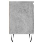 vidaXL Tables de chevet 2 Pièces gris béton 40x30x50 cm bois d'ingénierie