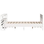 vidaXL Cadre de lit sans matelas blanc 150x200 cm bois de pin massif