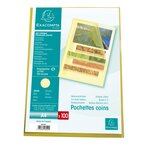 Sachet 100 Pochettes Polypropylène Grainé 12/100e - A4 - Jaune - X 10 - Exacompta