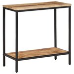 vidaXL Table console 70x35x70 cm bois de manguier massif brut