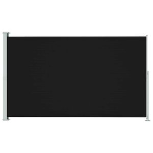 vidaXL Auvent latéral rétractable de patio 220x300 cm Noir