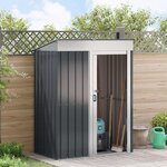 vidaXL Cabanons de jardin Anthracite 137 x 81 x 180 cm Métал