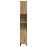 vidaXL Armoire de salle de bain chêne artisanal 30x30x190 cm