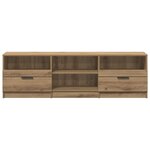 vidaXL Meuble TV chêne artisanal 150x33 5x45 cm bois d'ingénierie
