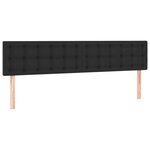 vidaXL Sommier à lattes de lit matelas LED noir 120x190 cm similicuir