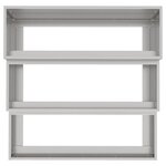vidaXL Jardinière jardin 3 niveaux 90x90x35 cm acier inoxydable
