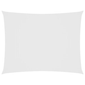 vidaXL Voile de parasol tissu oxford rectangulaire 2 5x4 m blanc