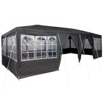 vidaXL Tente de fête Anthracite et blanc 800 x 400 x 266 cm