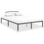 vidaXL Cadre de lit sans matelas gris métal 120x200 cm