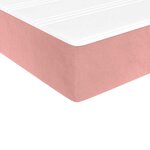 vidaXL Matelas de lit à ressorts ensachés fermeté moyenne rose 140x220x20 cm velours