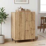vidaXL Buffet Chêne artisanal 66 x 34 5 x 91 5 cm Bois d'ingénierie