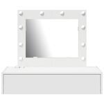 vidaXL Table de Toilette Blanc 83 x 40 x 70 cm Bois d'ingénierie