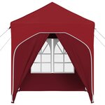vidaXL Tente de fête pop-up 192 x 192 x 245 cm Bordeaux