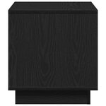 Table basse vidaXL Noir Chêne 40x40x43 cm Bois d'ingénierie