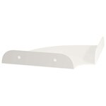 vidaXL Étagère flottante avec étagère 2 Pièces Blanc 15 x 15 x 2 cm