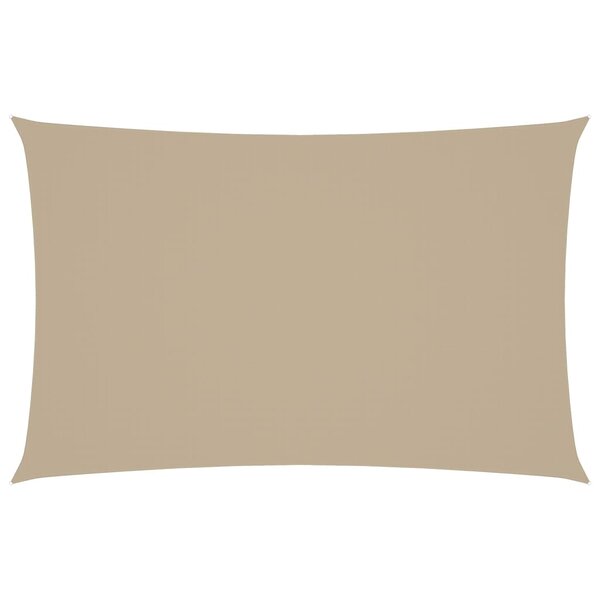 vidaXL Voile de parasol tissu oxford rectangulaire 5x8 m beige