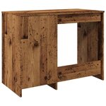 vidaXL Bureau vieux bois 100x50x76 cm bois d'ingénierie