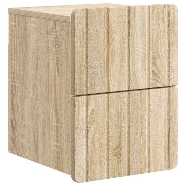 vidaXL Cabinet de chevet mural Chêne Sonoma 33 x 34 5 x 43 cm