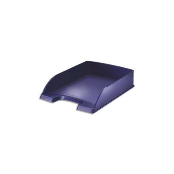 Corbeille à courrier Style bleu marine - Dimensions : L25,5 x H7 x P35,7 cm LEITZ