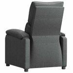 vidaXL Fauteuil inclinable Gris foncé Tissu