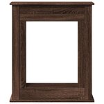 VidaXL Cadre de cheminée chêne marron 75x20x87 5 cm bois d'ingénierie