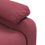 vidaXL Fauteuil Rouge bordeaux Tissu