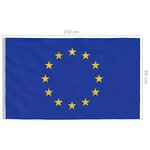 vidaXL Drapeau Union Européenne 90x150 cm