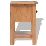 vidaXL Table de chevet 36x30x47 cm Bois de chêne massif